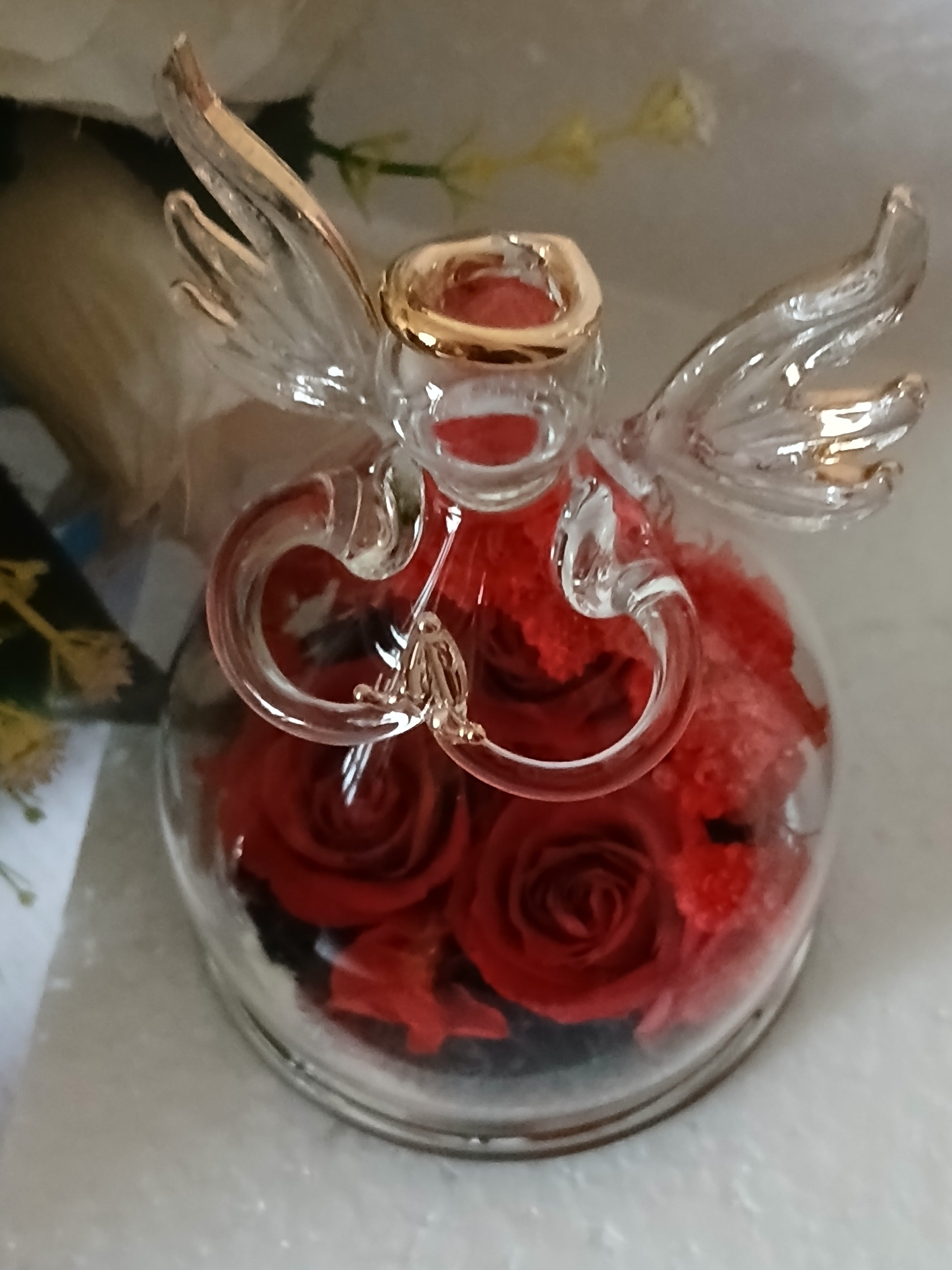 Glass Angel Figurine