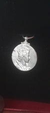 Queen Elizabeth coin pendant